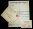 Lettre d'invitation sign&eacute;e - Les Conf&eacute;rences des Ambassadeurs, SNCF, 1949. Andr&eacute; et Guy David