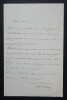 Alfred ARAGO - LETTRE AUTOGRAPHE SIGN&Eacute;E. Alfred ARAGO