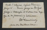 Maurice LANDRIEUX, L'&eacute;v&ecirc;que de Dijon - CARTE AUTOGRAPHE SIGNEE. Maurice Landrieux