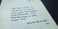 Gilbert CESBRON - LETTRE AUTOGRAPHE SIGN&Eacute;E &Agrave; Pierre HIEGEL, DECEMBRE 1962. Gilbert Cesbron