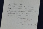 Camille BELLAIGUE, Critique musical - LETTRE AUTOGRAPHE SIGN&Eacute;E. Camille BELLAIGUE