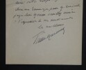 MARCOUX Giovanni - Lettre autographe sign&eacute;e, Grand Th&eacute;&acirc;tre Municipal de Bordeaux. Giovanni Vanni Marcoux