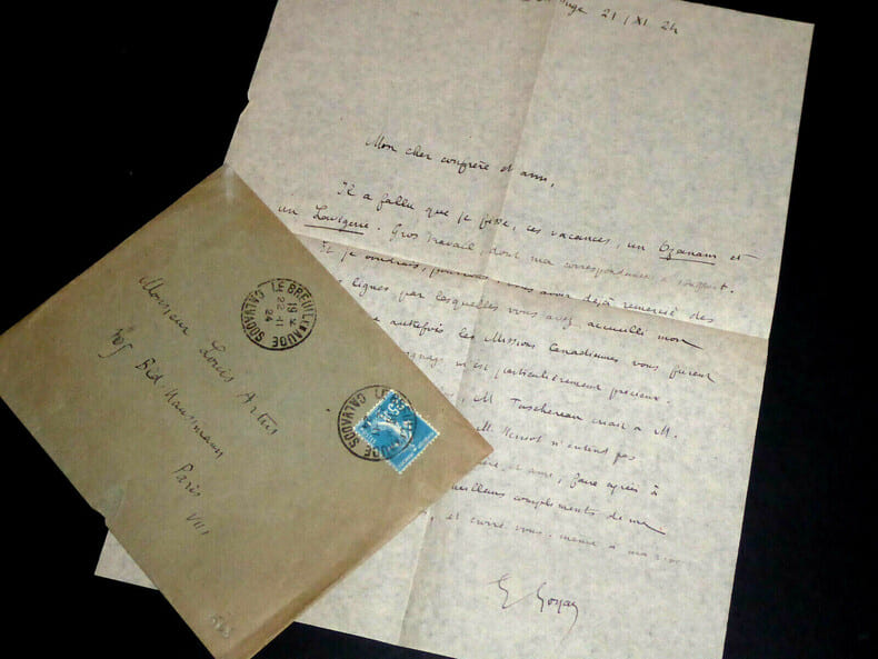 GOYAU Georges - LETTRE AUTOGRAPHE SIGN&Eacute;E &Agrave; Louis ARTUS, 21 novembre 1924. Georges Goyau
