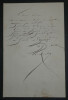 Ars&egrave;ne HOUSSAYE, Homme de lettre - LETTRE AUTOGRAPHE SIGN&Eacute;E. Ars&egrave;ne HOUSSAYE