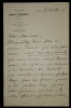 CHEVILLARD Camille - LETTRE AUTOGRAPHE SIGN&Eacute;E, CONCERTS LAMOUREUX, PARIS, 1906. Camille Chevillard