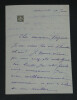 Marguerite-Marie CARON - Lettre autographe sign&eacute;e et deux coupures de journaux. Marguerite-Marie CARON