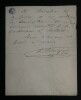 LETTRE AUTOGRAPHE SIGN&Eacute;E, CONCERTS BELLECOUR, 1891. LUIGINI Alexandre