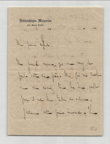 Georges de Porto-Riche - Lettre autographe sign&eacute;e &agrave; "Ma pauvre enfant" 1902. Georges de Porto-Riche
