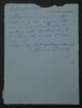 Maurice DONNAY, LETTRE AUTOGRAPHE SIGN&Eacute;E AU DIRECTEUR DE LA REVUE FRANCAISE 1923. Maurice DONNAY