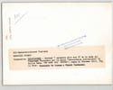 Photographie de Ferruccie De Caresa durant le programme :"Enqu&ecirc;te pr&eacute;liminaire" en 1970. Ferruccio De Ceresa