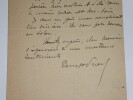 PUECH Denys - LETTRE AUTOGRAPHE SIGN&Eacute;E, BRETAGNE. Denys Puech