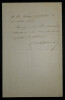 Jules-Antoine Maillard DE LA GOURNERIE, Ing&eacute;nieur - LETTRE AUTOGRAPHE SIGN&Eacute;E. Jules-Antoine Maillard DE LA GOURNERIE
