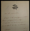 Jules-Antoine Maillard DE LA GOURNERIE, Ing&eacute;nieur - LETTRE AUTOGRAPHE SIGN&Eacute;E. Jules-Antoine Maillard DE LA GOURNERIE
