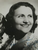 Lucienne DUGARD - Carte publicitaire sign&eacute;e et d&eacute;dicac&eacute;e. Lucienne DUGARD