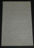 Edmond GEFFROY - Lettre autographe sign&eacute;e dessin Tartuffe Le Misanthrope Moli&egrave;re. Edmond GEFFROY
