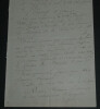 Edmond GEFFROY - Lettre autographe sign&eacute;e dessin Tartuffe Le Misanthrope Moli&egrave;re. Edmond GEFFROY