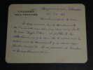 Fernand ENGERAND, Homme politique, CARTE-LETTRE AUTOGRAPHE SIGN&Eacute;E, Calvados 1924. Fernand ENGERAND