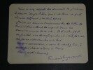 Fernand ENGERAND, Homme politique, CARTE-LETTRE AUTOGRAPHE SIGN&Eacute;E, Calvados 1924. Fernand ENGERAND