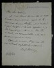 HERVIEU Paul - CARTE LETTRE AUTOGRAPHE SIGN&Eacute;E &Agrave; Charles FOLEY, 1902. Paul Hervieu