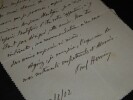 HERVIEU Paul - CARTE LETTRE AUTOGRAPHE SIGN&Eacute;E &Agrave; Charles FOLEY, 1902. Paul Hervieu