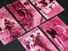 5 Cartes postales portraits de femmes curiosa sign&eacute;es Yves Die&yuml; dit Thiey. Yves Die&yuml; dit Thiey