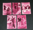 5 Cartes postales portraits de femmes curiosa sign&eacute;es Yves Die&yuml; dit Thiey. Yves Die&yuml; dit Thiey