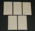 5 Cartes postales portraits de femmes curiosa sign&eacute;es Yves Die&yuml; dit Thiey. Yves Die&yuml; dit Thiey