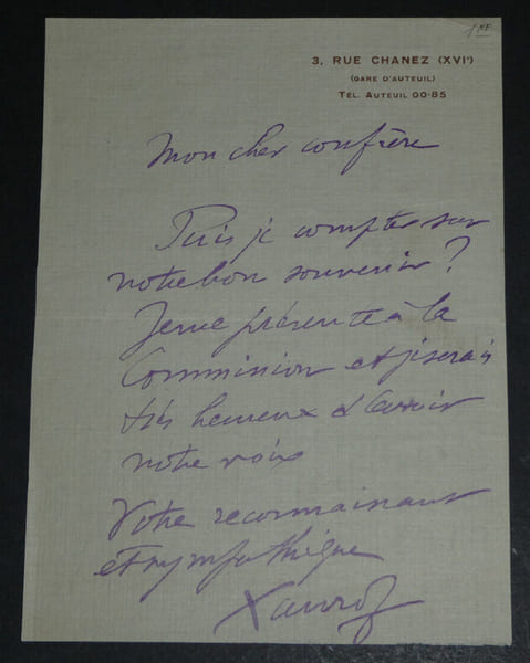 L&eacute;on XANROF, Auteur-compositeur - LETTRE AUTOGRAPHE SIGN&Eacute;E, 1913. L&eacute;on XANROF
