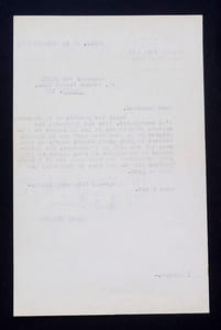 André CHAMSON - TAPUSCRIT SIGNÉ À Georges VAN PARYS, Paris, 1951
