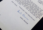 Andr&eacute; CHAMSON - TAPUSCRIT SIGN&Eacute; &Agrave; Georges VAN PARYS, Paris, 1951. Andr&eacute; CHAMSON