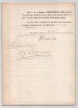 Pouvoir sign&eacute; par Eug&egrave;ne Brieux – Collection coh&eacute;rente de 50 auteurs & musiciens. Eug&egrave;ne Brieux