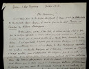 Ren&eacute; FAUCHOIS, BELLE LETTRE AUTOGRAPHE SIGN&Eacute;E SUR LE THEATRE, 1912 &agrave; ROUEN. Ren&eacute; FAUCHOIS