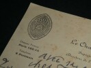 ROULLEAUX Andr&eacute; - LETTRE AUTOGRAPHE SIGN&Eacute;E, EGLISE, PONTMAIN 1927. Andr&eacute; Roulleaux