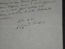 CAPUS Alfred - LETTRE AUTOGRAPHE SIGN&Eacute;E. Alfred Capus