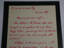 Fernand ENGERAND - LETTRE AUTOGRAPHE SIGN&Eacute;E DE 3 PAGES, Paris, 1899. Fernand ENGERAND