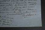 Charles ALWENS, musicien - Lettre autographe sign&eacute;e &agrave; Heugel, 1863. Charles ALWENS
