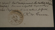Robert William GENESE - Carte-lettre autographe sign&eacute;e &agrave; Charles-Ange LAISANT, 1894. Robert William GENESE