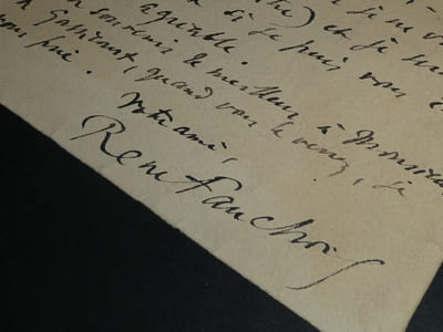 René FAUCHOIS, Écrivain - BELLE LETTRE AUTOGRAPHE SIGNÉE, "Le singe qui parle"