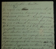 Carte autographe sign&eacute;e &agrave; Charles-Ange LAISANT, &Eacute;quipollences. Generoso GALLUCCI
