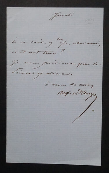 Alfred ARAGO - LETTRE AUTOGRAPHE SIGN&Eacute;E. Alfred ARAGO