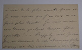 Georges HECQ - CARTE DE VISITE AUTOGRAPHE SIGNEE DE DEUIL. Georges HECQ