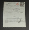 Serge BASSET - CARTE PNEUMATIQUE AUTOGRAPHE SIGN&Eacute;E &agrave; son ma&icirc;tre en [1903]. Serge BASSET