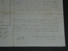 Connaissement Maritime, 1847, Toulouse &agrave; Bordeaux Timbre royal. 