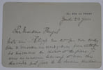 CHANSAREL Andr&eacute; - LETTRE AUTOGRAPHE SIGN&Eacute;E &Agrave; Henri HEUGEL, PARIS. Ren&eacute; Chansarel