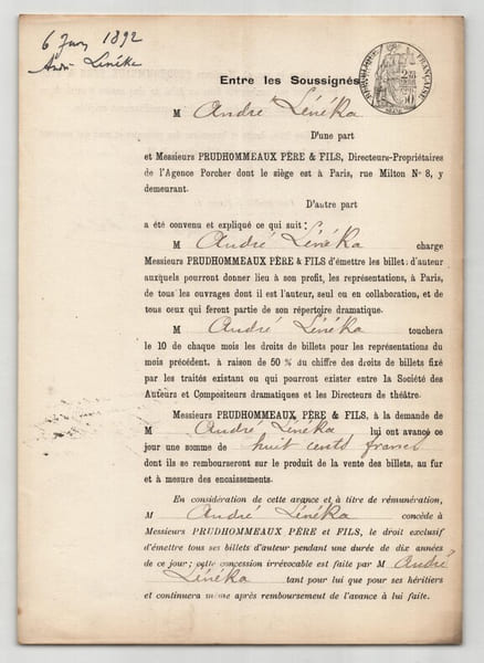 Pouvoir sign&eacute; Andr&eacute; L&eacute;n&eacute;ka – Collection coh&eacute;rente de 50 auteurs & musiciens. Andr&eacute; L&eacute;n&eacute;ka