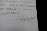 Julia BARTET - Carte-lettre autographe sign&eacute;e. Julia Bartet