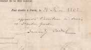 Pouvoir sign&eacute; par &Eacute;douard Cadol – Collection coh&eacute;rente de 50 auteurs & musiciens. &Eacute;douard Cadol