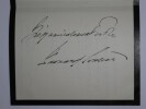 SOULIER Edouard - LETTRE AUTOGRAPHE SIGN&Eacute;E, CHAMBRE DES D&Eacute;PUT&Eacute;S, PARIS, 1920. Edouard Soulier