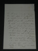 (Comte) Alfred DE FALLOUX - LETTRE AUTOGRAPHE SIGN&Eacute;E &Agrave; Marie DE FALLOUX, 1846. Alfred DE FALLOUX