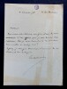 HILLEMACHER Paul - LETTRE AUTOGRAPHE SIGN&Eacute;E &Agrave; Henri HEUGEL, 1898. Paul Hillemacher